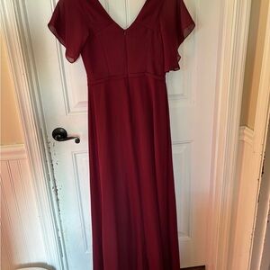 JJs House Burgundy Maxi Dress